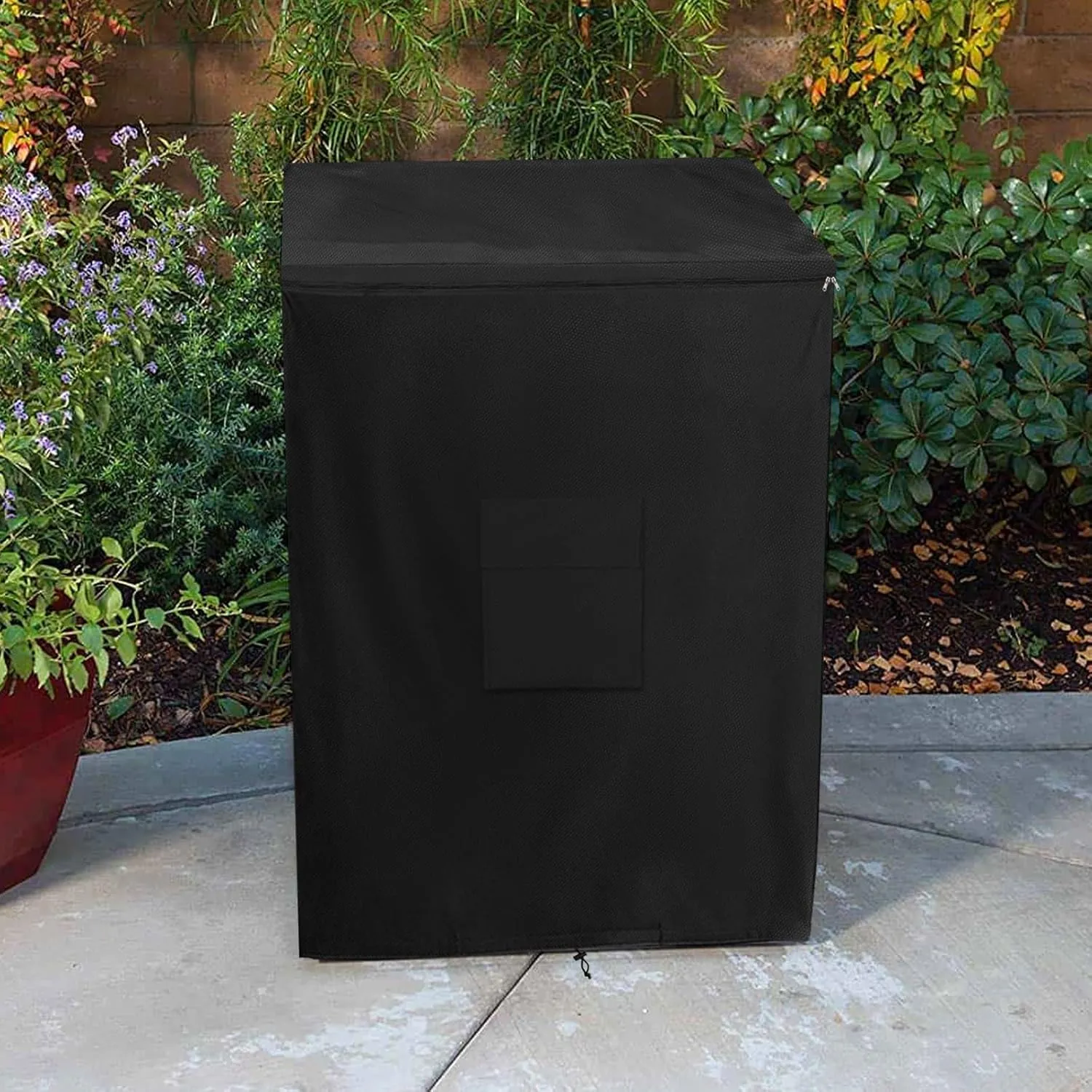 Outdoor Deep Freezer Cover,Heavy Duty 600D 100% Waterproof Chest Freezer Cover,Freezer Covers for Outside 7.0 Cubic Chest Freezer,Top Can Be Opened by Zipper(33"W x 22.5"D x 33.5"H,Black)