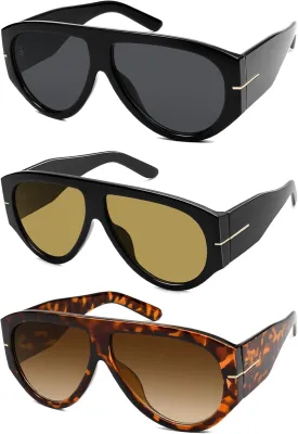 Oversized Retro Aviator Sunglasses Womens Mens 70s Classic Vintage Sun Glasses AR82227