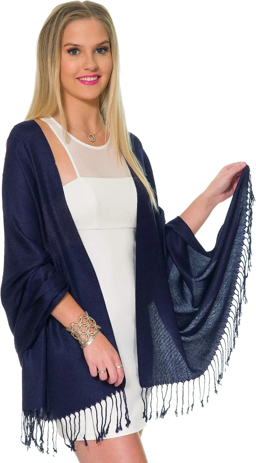 Pashmina Shawls and Wraps for Evening Dresses, Large Soft Pashminas Wedding Shawl