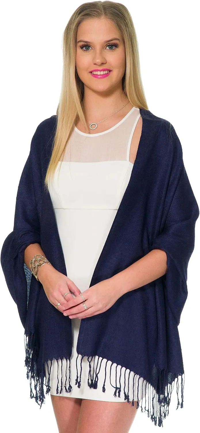 Pashmina Shawls and Wraps for Evening Dresses, Large Soft Pashminas Wedding Shawl