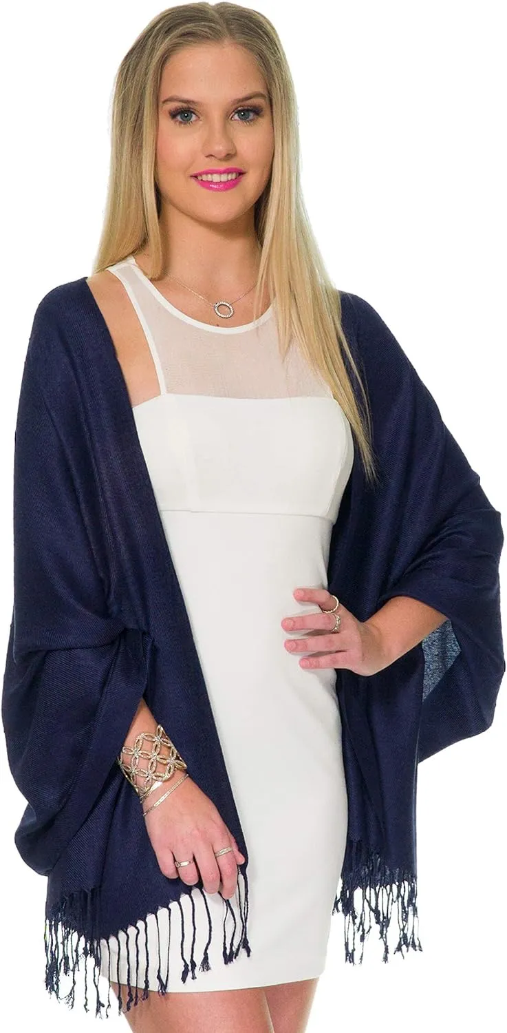 Pashmina Shawls and Wraps for Evening Dresses, Large Soft Pashminas Wedding Shawl