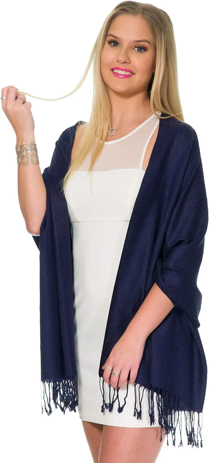 Pashmina Shawls and Wraps for Evening Dresses, Large Soft Pashminas Wedding Shawl