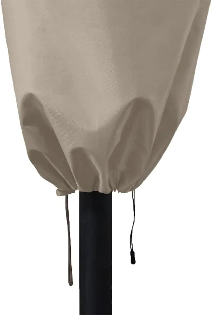 Patio Umbrella Cover for 10FT to 11FT Offset Umbrella, Water Resistant, Curved Cantilever and Straight Pole Parasol Outdoor Umbrellas Cover with Zipper and Rod
