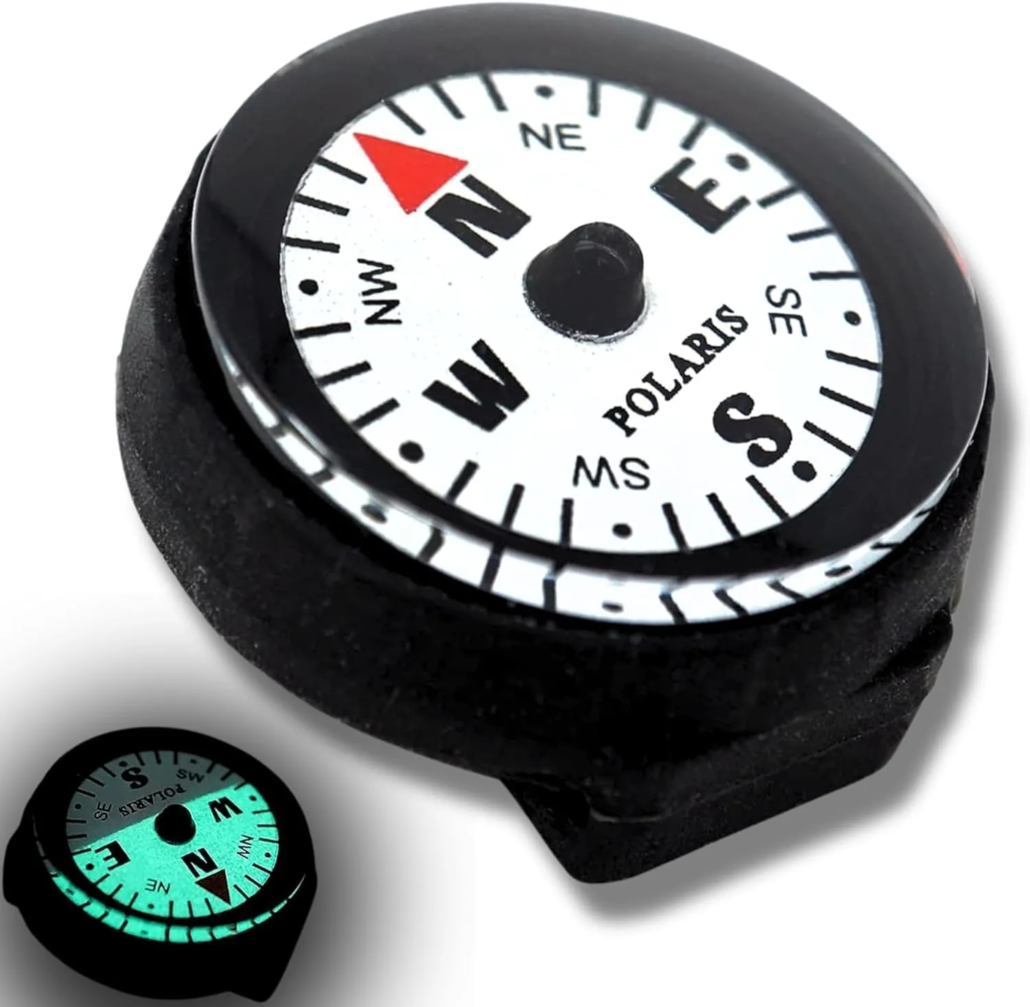 Polaris Waterproof Micro Compass - 2 Models/Watchband or EDC Compass