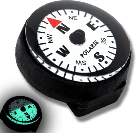 Polaris Waterproof Micro Compass - 2 Models/Watchband or EDC Compass