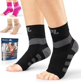 POWERLIX Ankle Orthopedic Brace Plantar Fasciitis Socks for Neuropathy (Pair) for Arthritis, Plantar Fasciitis, Tendinitis