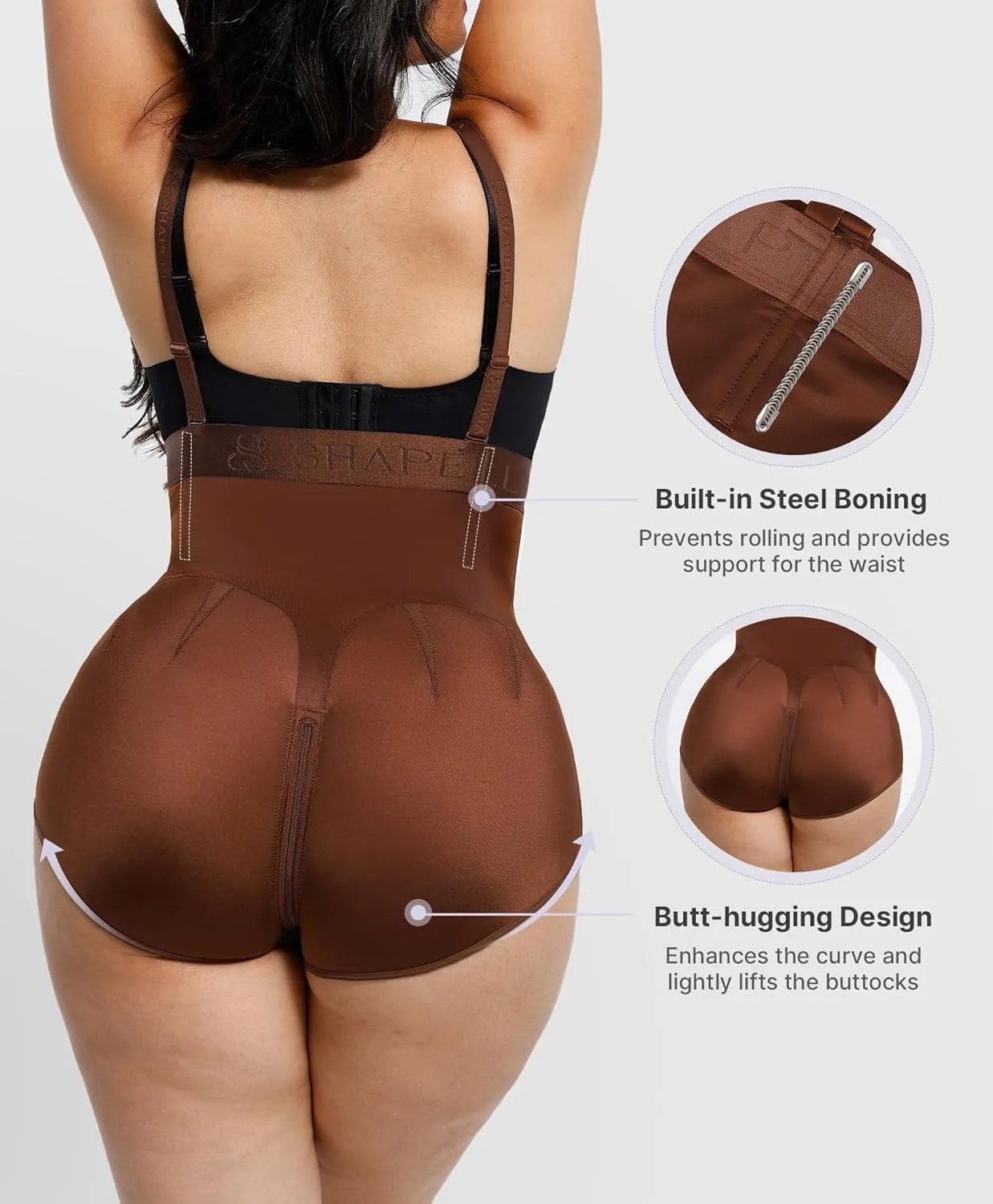 SHAPELLX Shapewear Tummy Control Panty for Women High Waist Body Shaper Waist Trainer Shaper Higher Power Panties