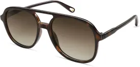 SOJOS Retro Polarized Aviator Sunglasses for Women Men Classic 70s Vintage Trendy Square Aviators SJ2174