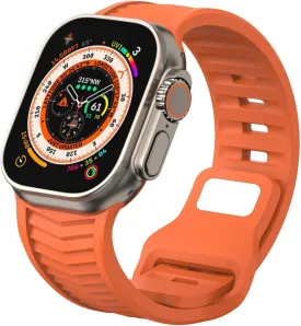 Sport Bands Compatible with Apple Watch Ultra 2 Band/Ultra 49mm 45mm 44mm 42mm for Women Men,Soft Silicone Waterproof Breathable Wristbands Strap for iWatch Series 9 8 7 6 5 4 SE 3 2 1