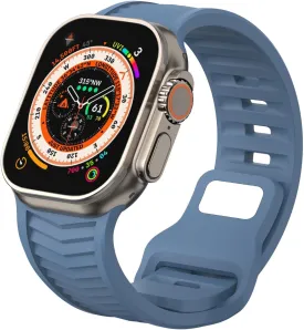 Sport Bands Compatible with Apple Watch Ultra 2 Band/Ultra 49mm 45mm 44mm 42mm for Women Men,Soft Silicone Waterproof Breathable Wristbands Strap for iWatch Series 9 8 7 6 5 4 SE 3 2 1
