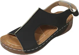 Summer Sandals for Women 2025 Platform Sandals Bohemia Ankle Strap Wedge Orthopedic Sandal for Women Open Toe Flip-Flops Lightweight Wedge Sandal Casual Walking Low Walking Shoes 2025