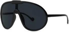 Trendy Oversized Sunglasses for Women Men Fashion Shield Aviator Sun Glasses UV400 Protection Goggles