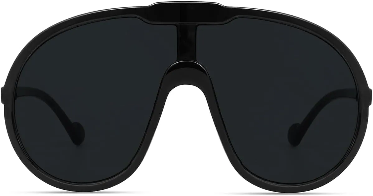 Trendy Oversized Sunglasses for Women Men Fashion Shield Aviator Sun Glasses UV400 Protection Goggles