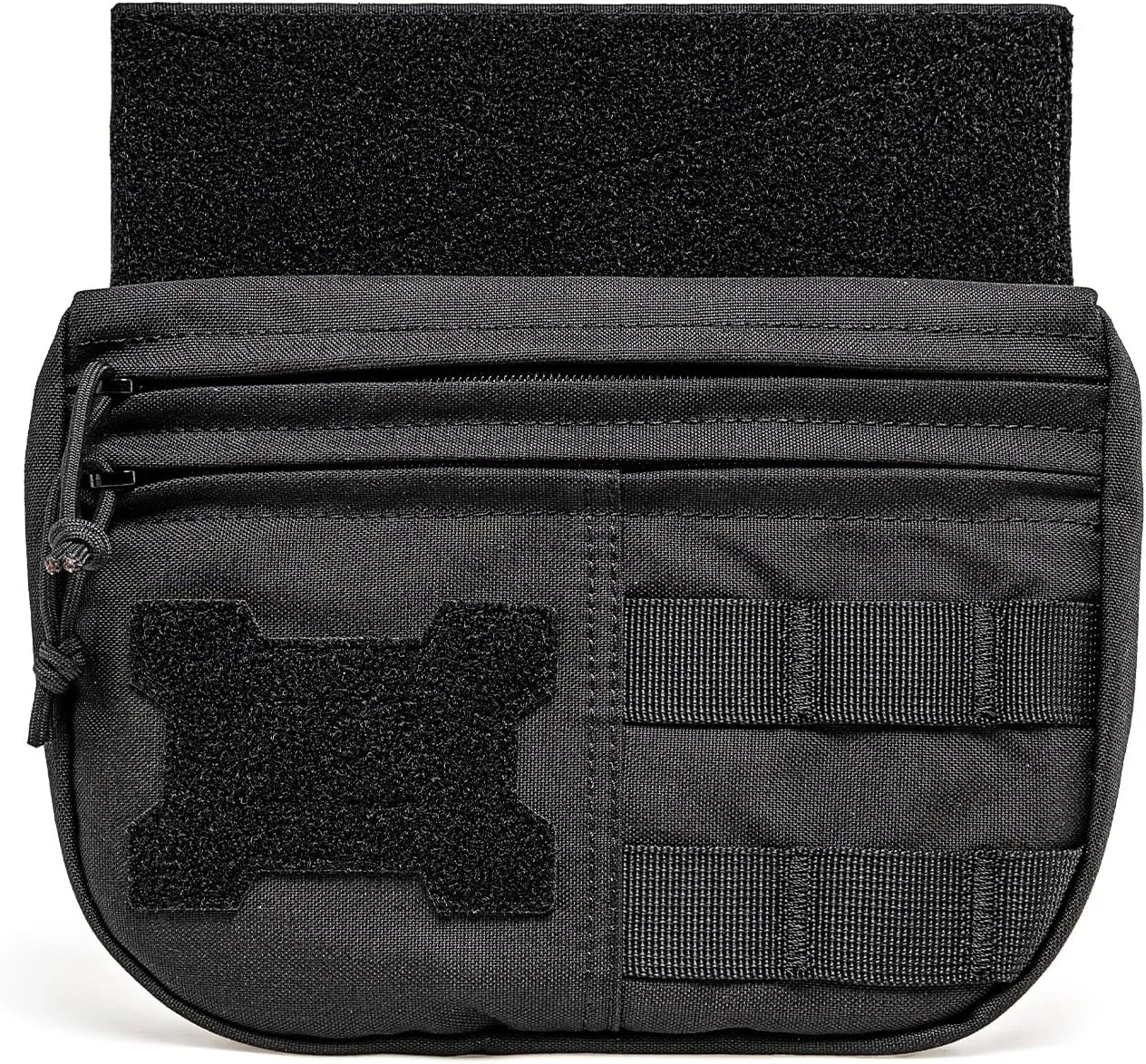 TSPRO Tactical MOLLE Drop Dangler Pouch - Admin & Tool Organizer with Hook & Loop Panel, Fits Vests, Bags, Tactical Gear