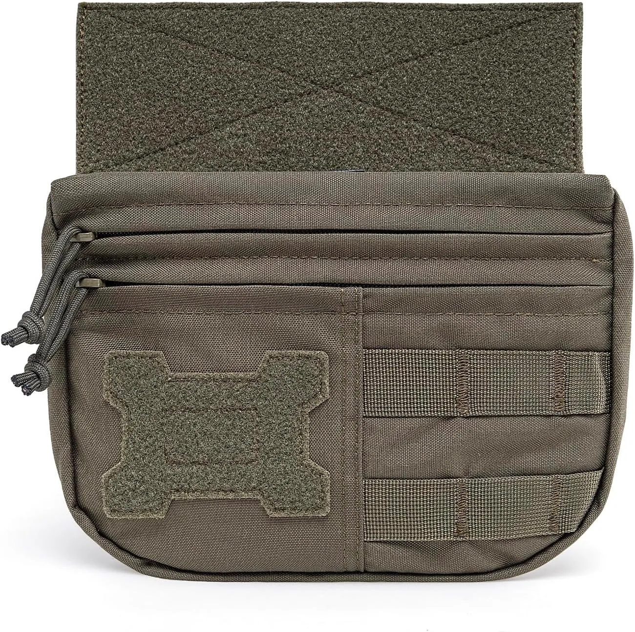 TSPRO Tactical MOLLE Drop Dangler Pouch - Admin & Tool Organizer with Hook & Loop Panel, Fits Vests, Bags, Tactical Gear