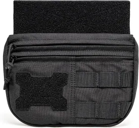 TSPRO Tactical MOLLE Drop Dangler Pouch - Admin & Tool Organizer with Hook & Loop Panel, Fits Vests, Bags, Tactical Gear