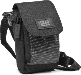 USA GEAR Small Binocular Case  Compact Binocular Case w/Shoulder Strap, Belt Loop, Weather Resistant Exterior - Compatible with POLDR 12x25, WRNRN 12X25, Aurosports 30x60, Anourney 8x21, and More