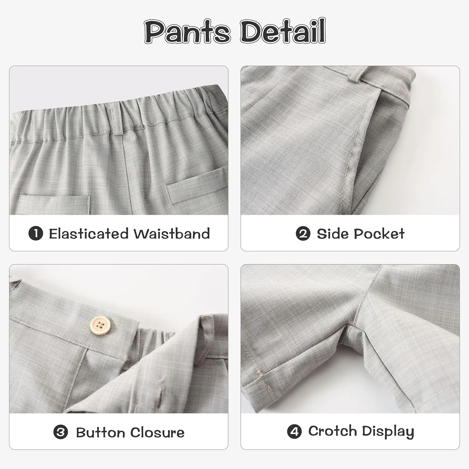 Volunboy Baby Boys Summer Suits Short Sleeve Wedding Ring Bearer Outfits 4Pcs Graduation Dress Vest Shirt Bowtie Shorts Set