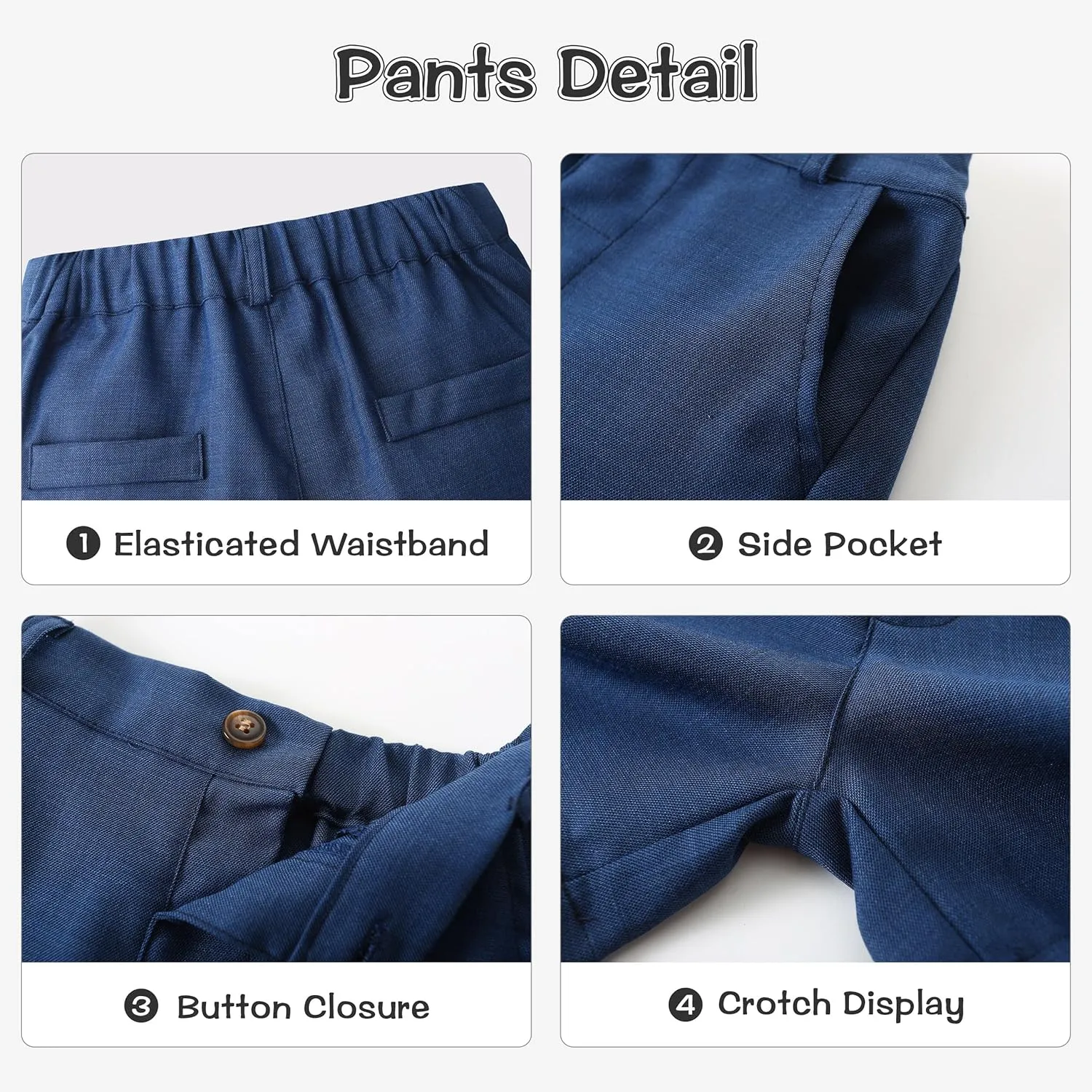 Volunboy Baby Boys Summer Suits Short Sleeve Wedding Ring Bearer Outfits 4Pcs Graduation Dress Vest Shirt Bowtie Shorts Set