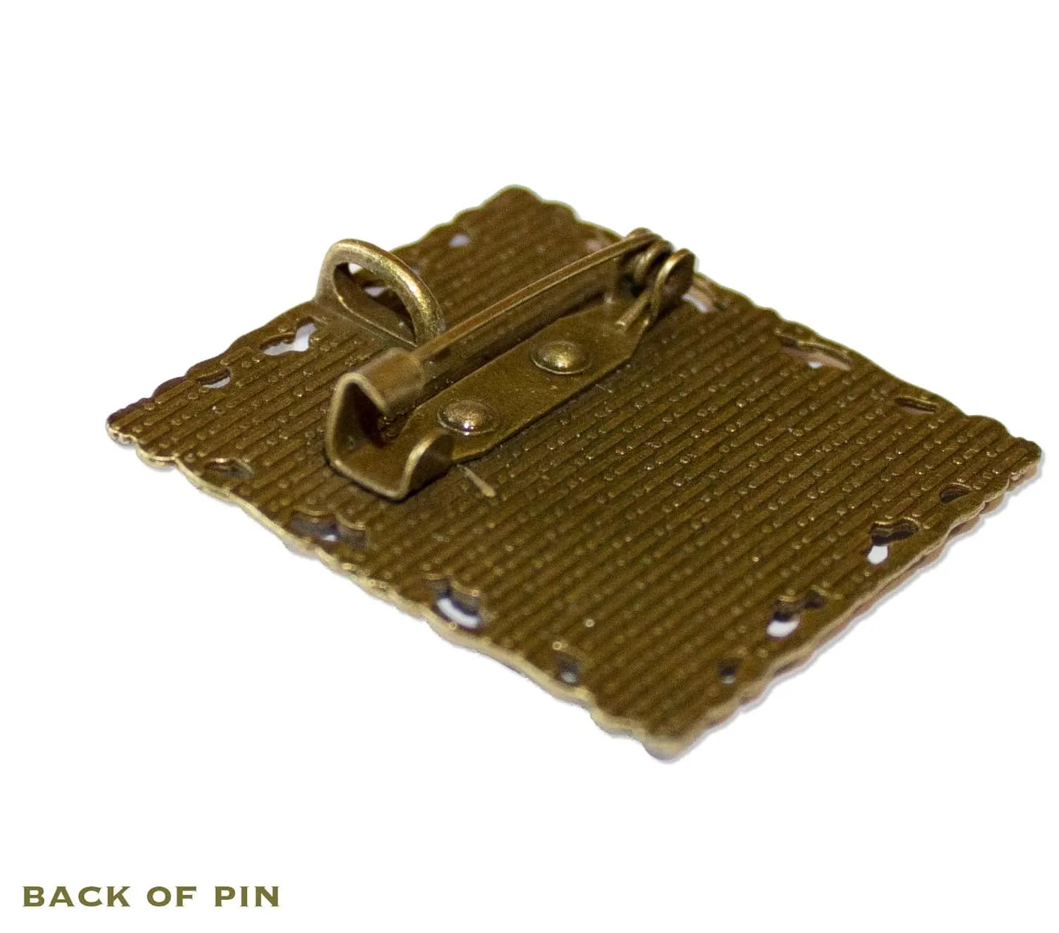 Waterhouse Vintage Art A Mermaid Handmade Square Glass Baroque Style BROOCH or Pin Jewelry (Antique Bronze Tone)