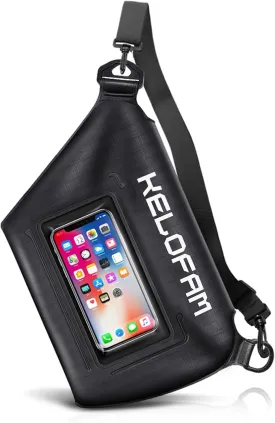 Waterproof Bag for Swimming, IPX8 Cell Phone Dry Bags waterproof with Waist Strap, Keep Your Valuables Dry, Perfect for Swimming Snorkeling Boating Kayaking Beach Pool Water Park (Normal)