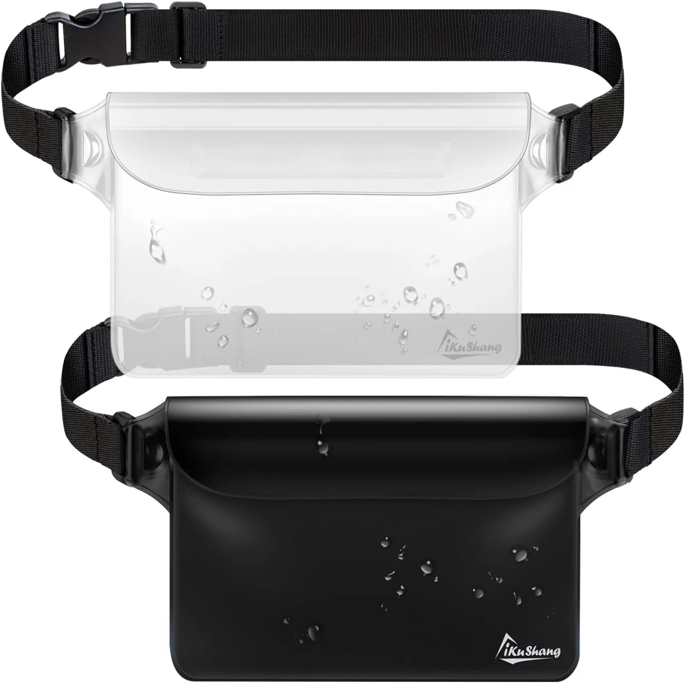 Waterproof Fanny Pack, Waterproof Pouch for Phone Passport Wallet Purse with Waist strap, Ideal for Swimming Boating Fishing Diving Beach