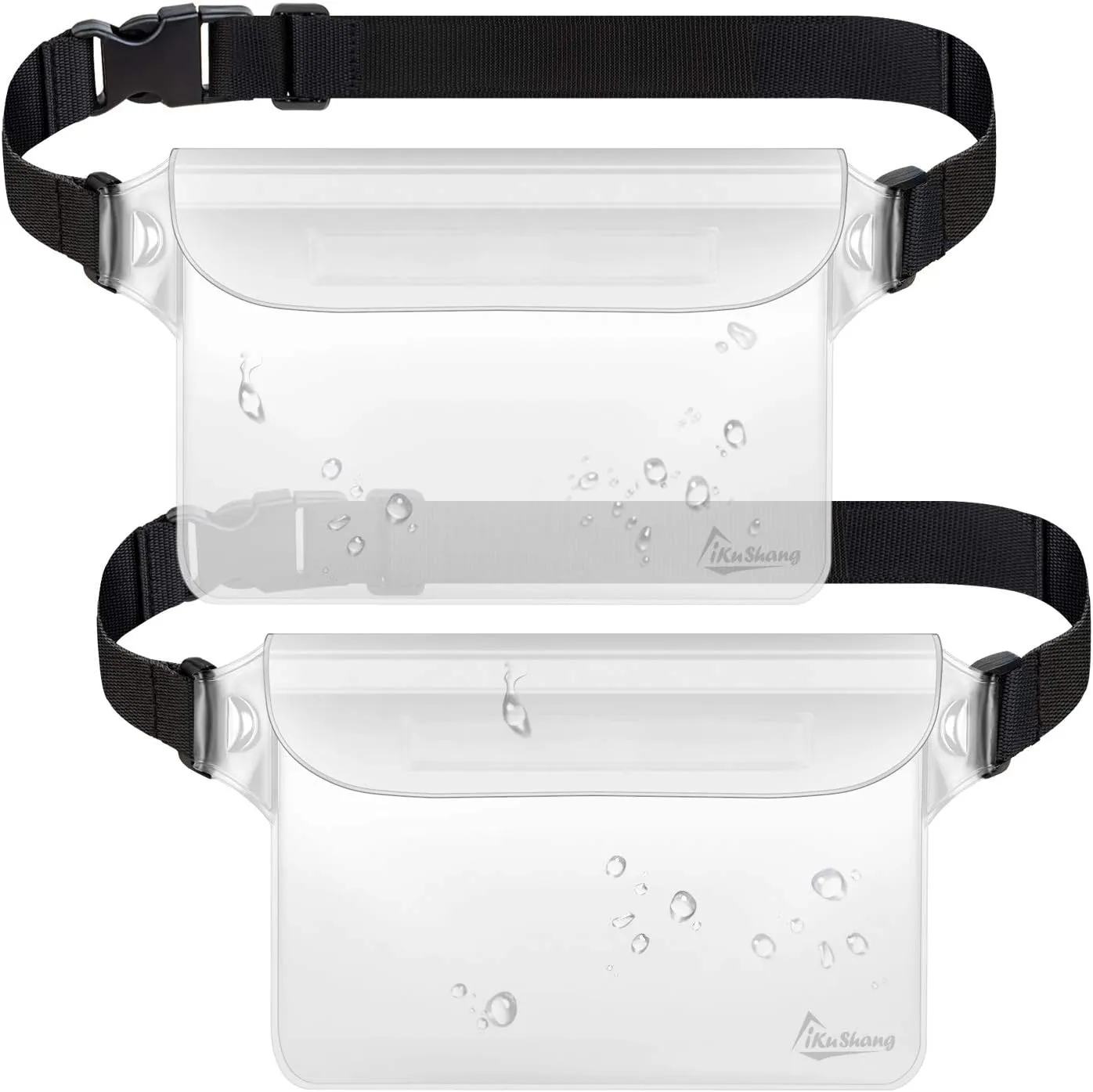 Waterproof Fanny Pack, Waterproof Pouch for Phone Passport Wallet Purse with Waist strap, Ideal for Swimming Boating Fishing Diving Beach