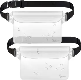 Waterproof Fanny Pack, Waterproof Pouch for Phone Passport Wallet Purse with Waist strap, Ideal for Swimming Boating Fishing Diving Beach