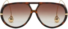 willochra Vintage Oversized Pilot Shield Sunglasses Women Luxury Trendy Sun Glasses For Ladies Big Frame Eyewear