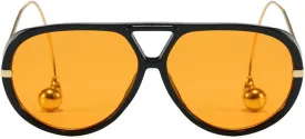 willochra Vintage Oversized Pilot Shield Sunglasses Women Luxury Trendy Sun Glasses For Ladies Big Frame Eyewear