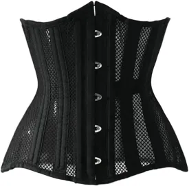 Women Heavy Spiral 26 Steel Boned Underbust Corset Satin Heavy Duty Waist Training Shaper Cincher