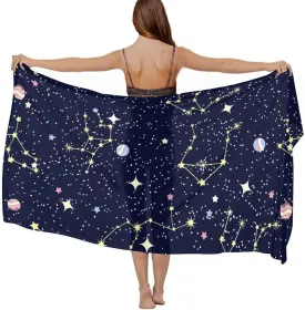 Women Swimwear Pareo Beach Cover Up Bikini Sarong Swimsuit Wrap Skirts