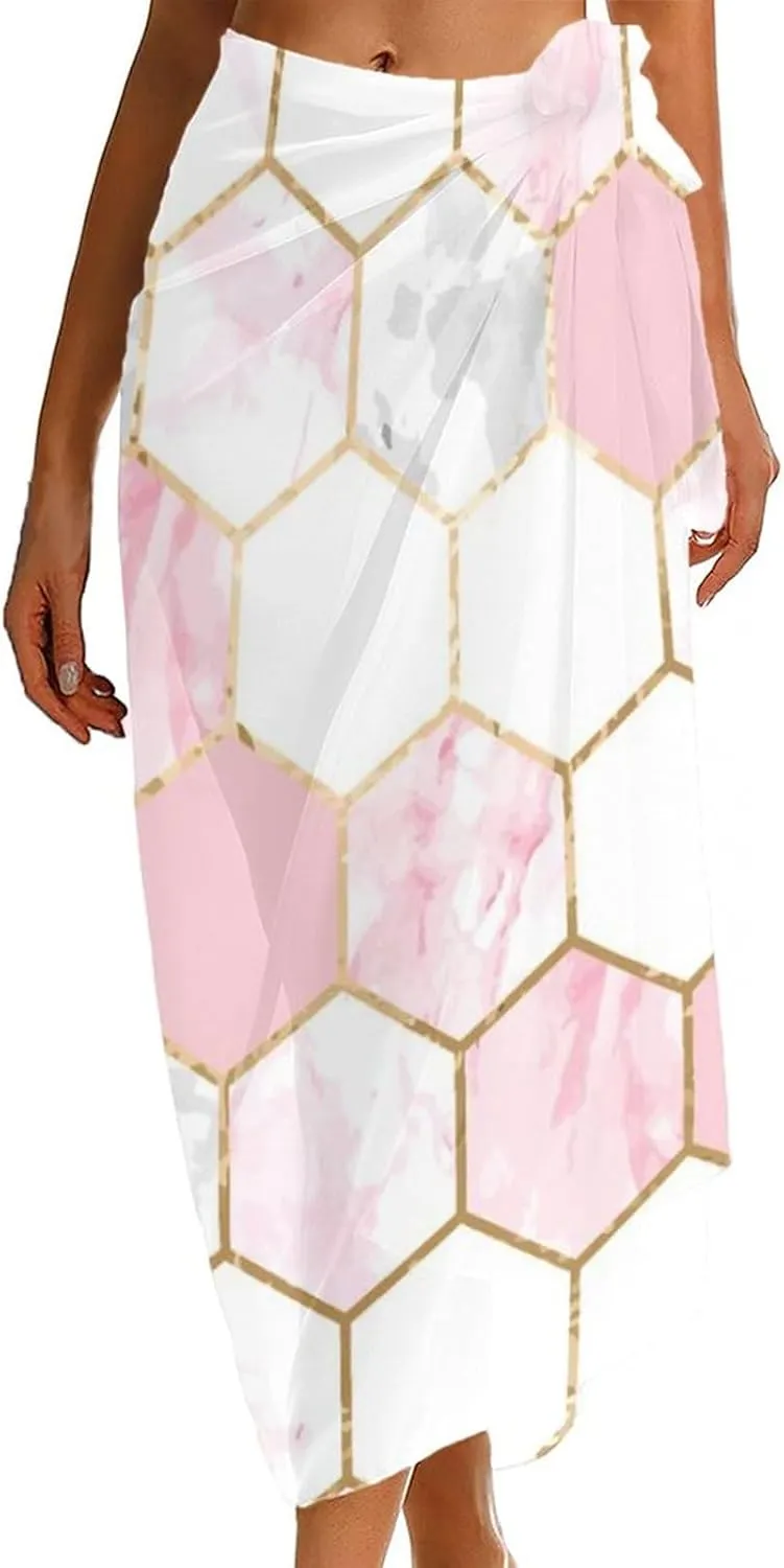 Women Swimwear Pareo Beach Cover Up Bikini Sarong Swimsuit Wrap Skirts