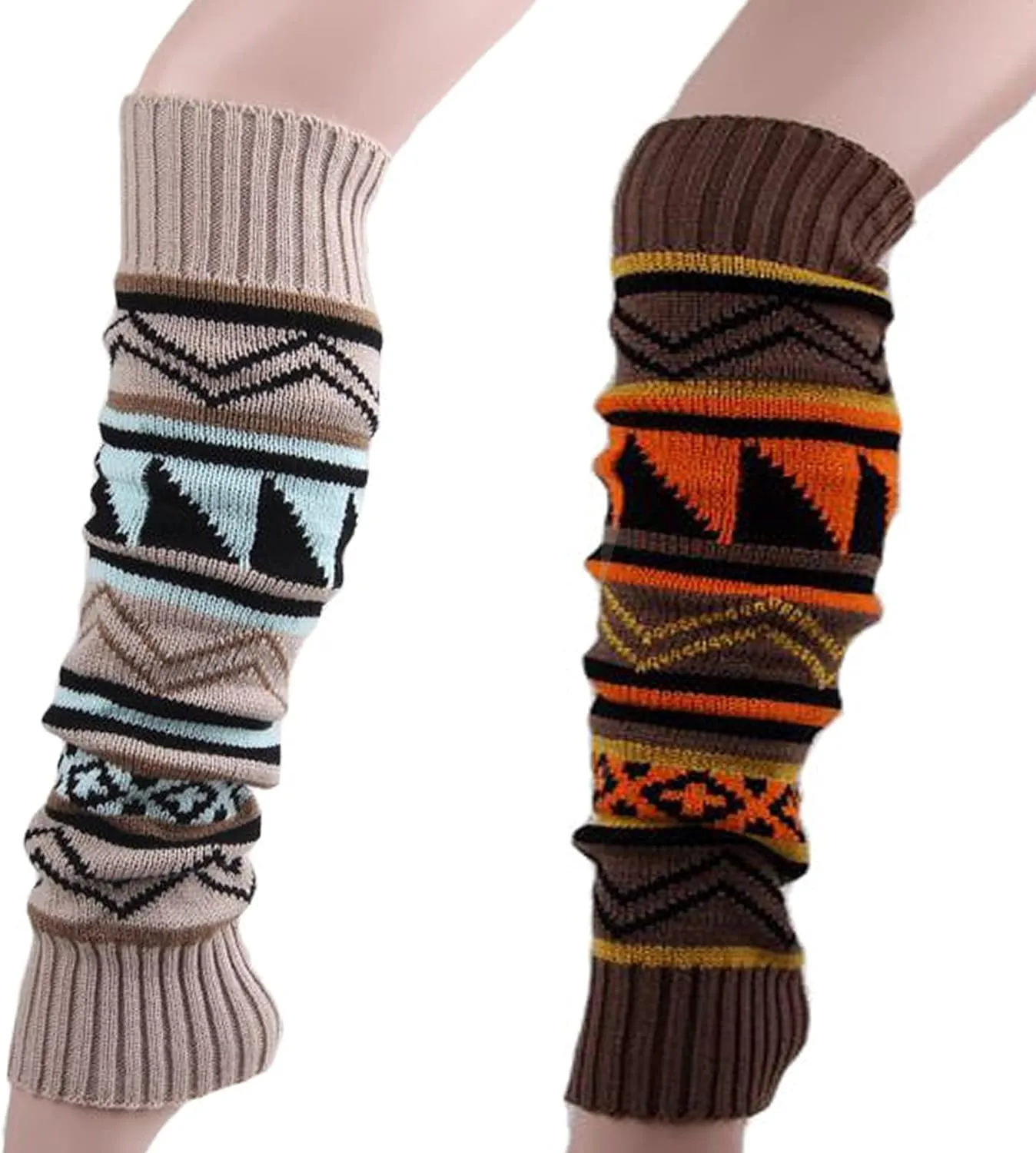 Women's Boho Knitted Warm Long Leg Warmer
