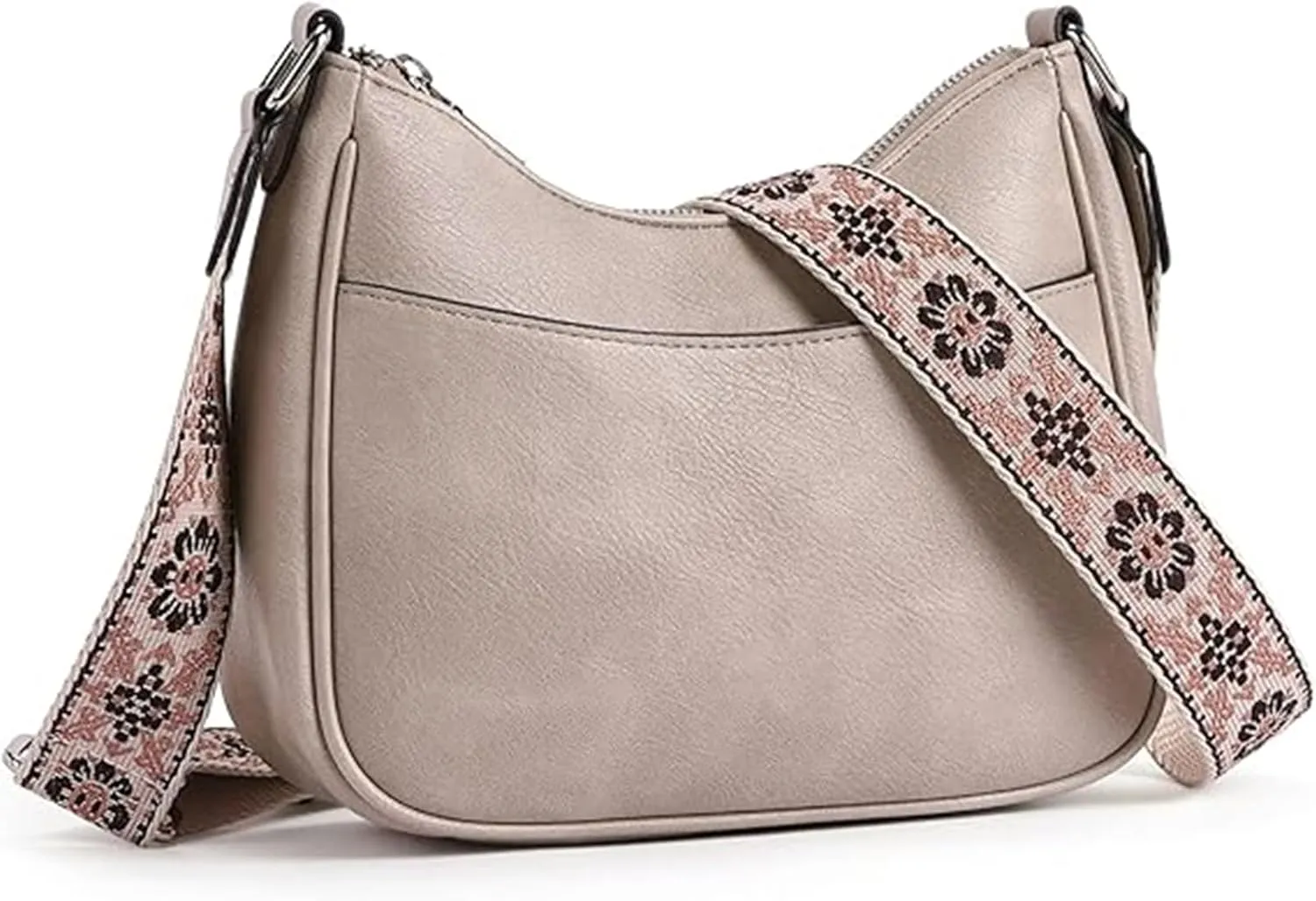 Women's Crossbody Handbags Vegan Leather Shoulder Bag with Adjustable Strap, Lightweight Small Purse for Everyday Essentials