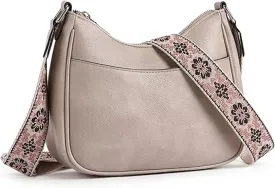 Women's Crossbody Handbags Vegan Leather Shoulder Bag with Adjustable Strap, Lightweight Small Purse for Everyday Essentials