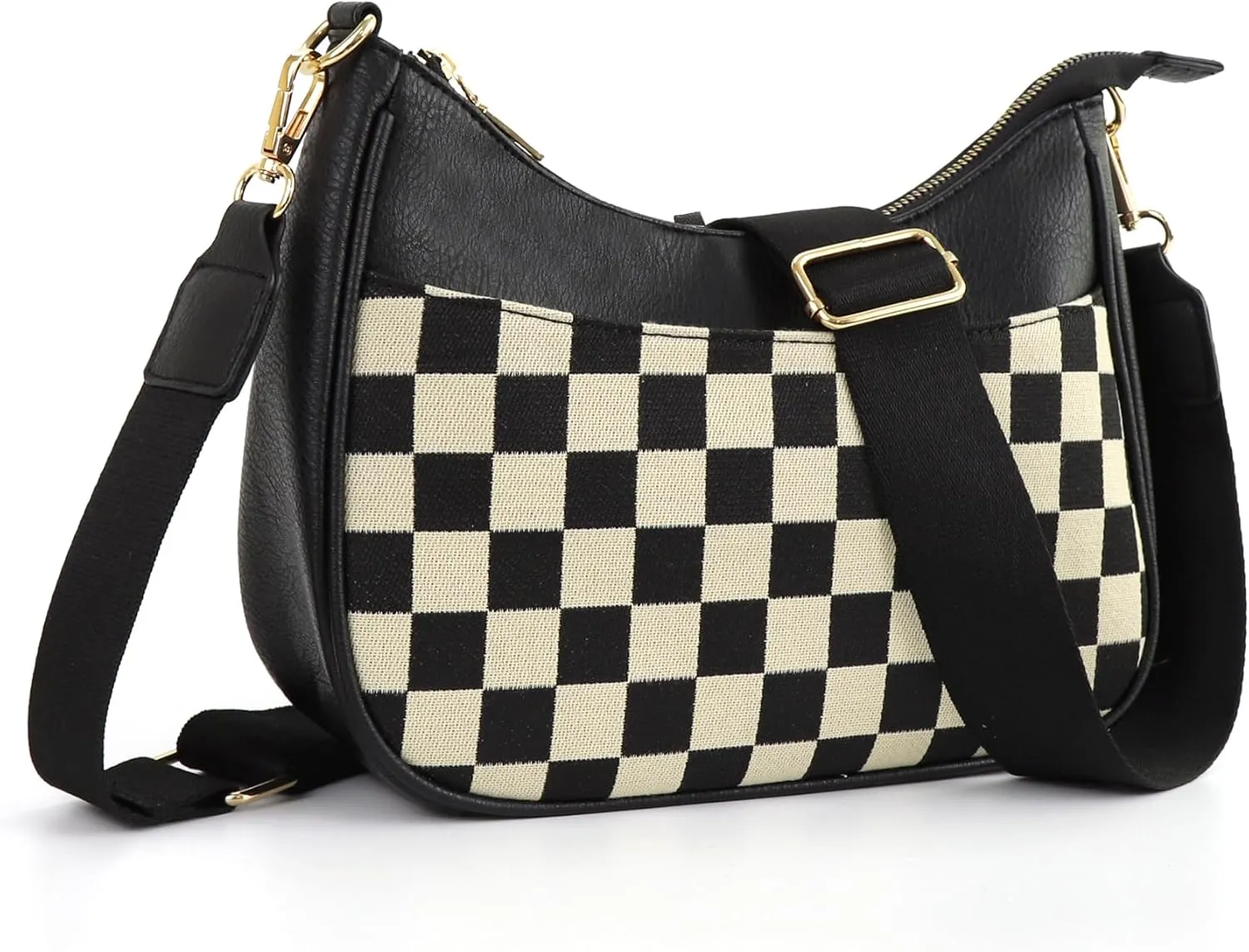 Women's Crossbody Handbags Vegan Leather Shoulder Bag with Adjustable Strap, Lightweight Small Purse for Everyday Essentials