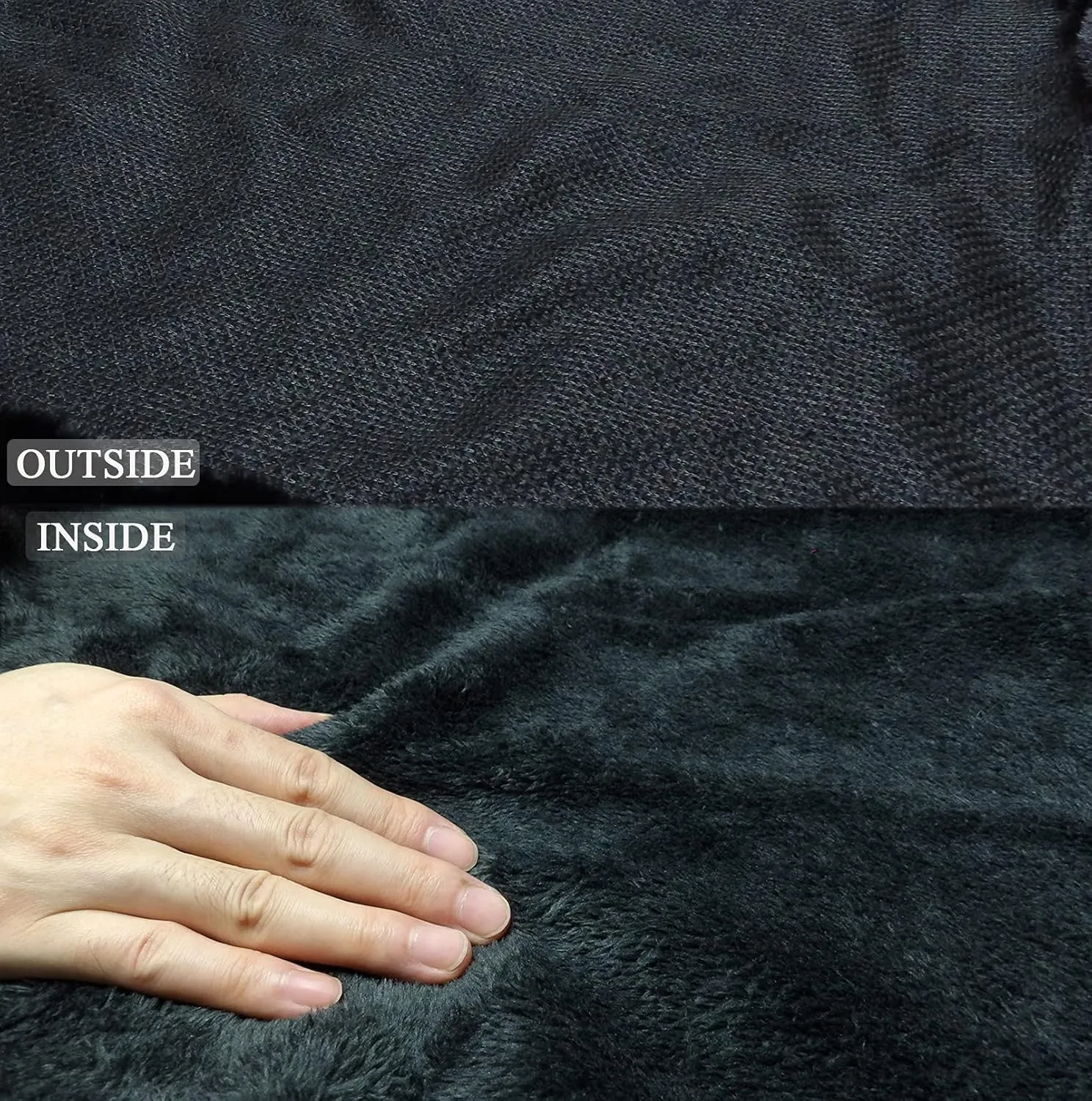 Women's Faux Rabbit Fur Cape Wrap Wool Coat Cardigan Poncho Warm