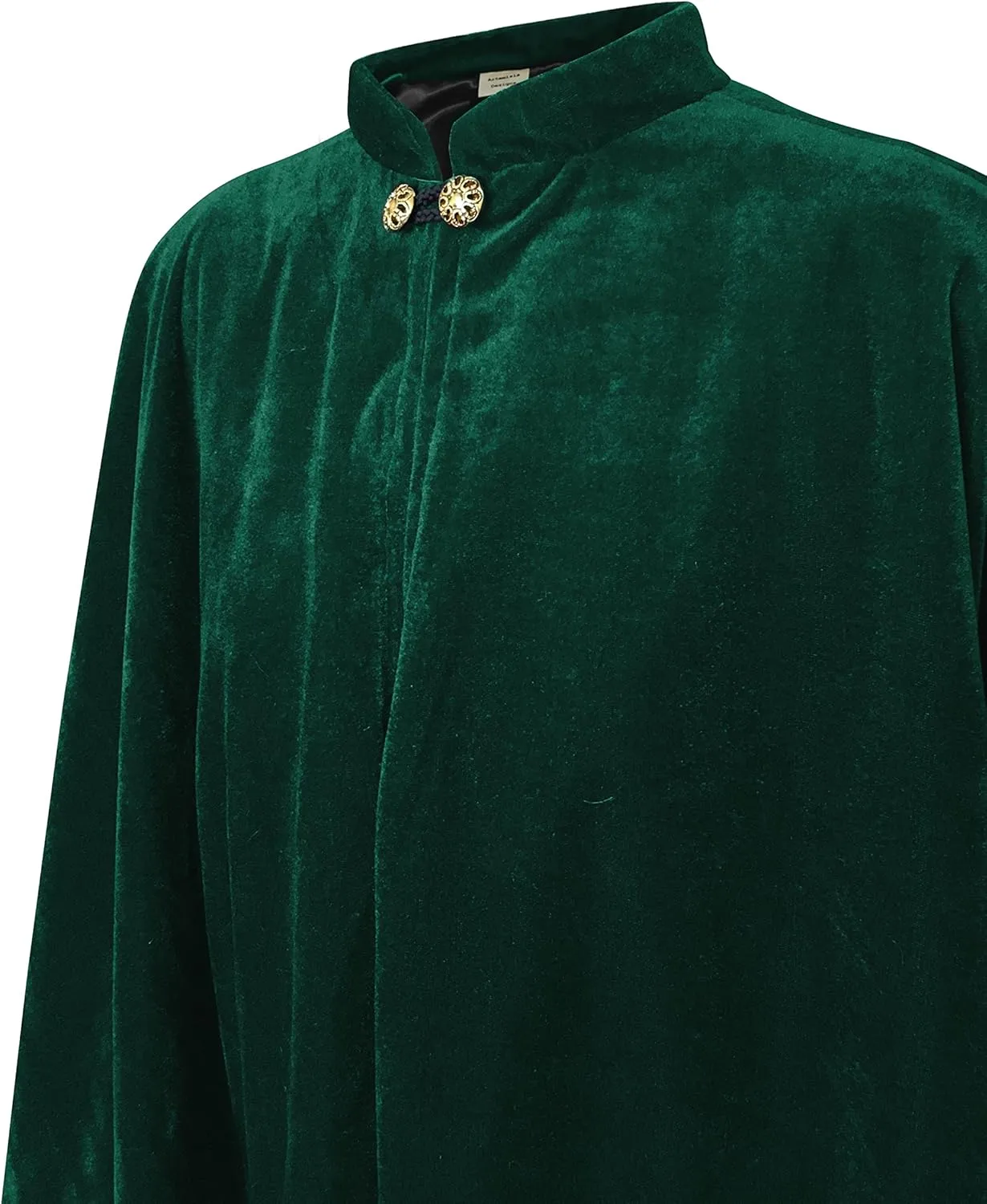 Women's Velvet Satin Lined Capelet Elegant Halloween Cosplay Cloak Cape, Wedding, Ren Faire