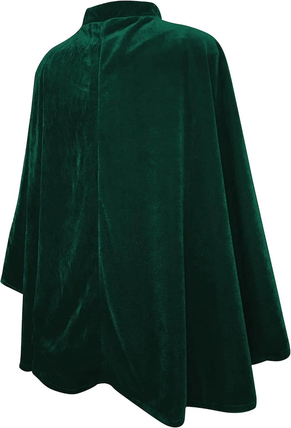 Women's Velvet Satin Lined Capelet Elegant Halloween Cosplay Cloak Cape, Wedding, Ren Faire