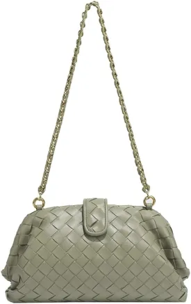Woven Clutch Purse Shoulder Bag for Women Soft Tote Bag Shell Handbag Crossbody Bags Vegan Leather Shoulder Underarm Bag 2025