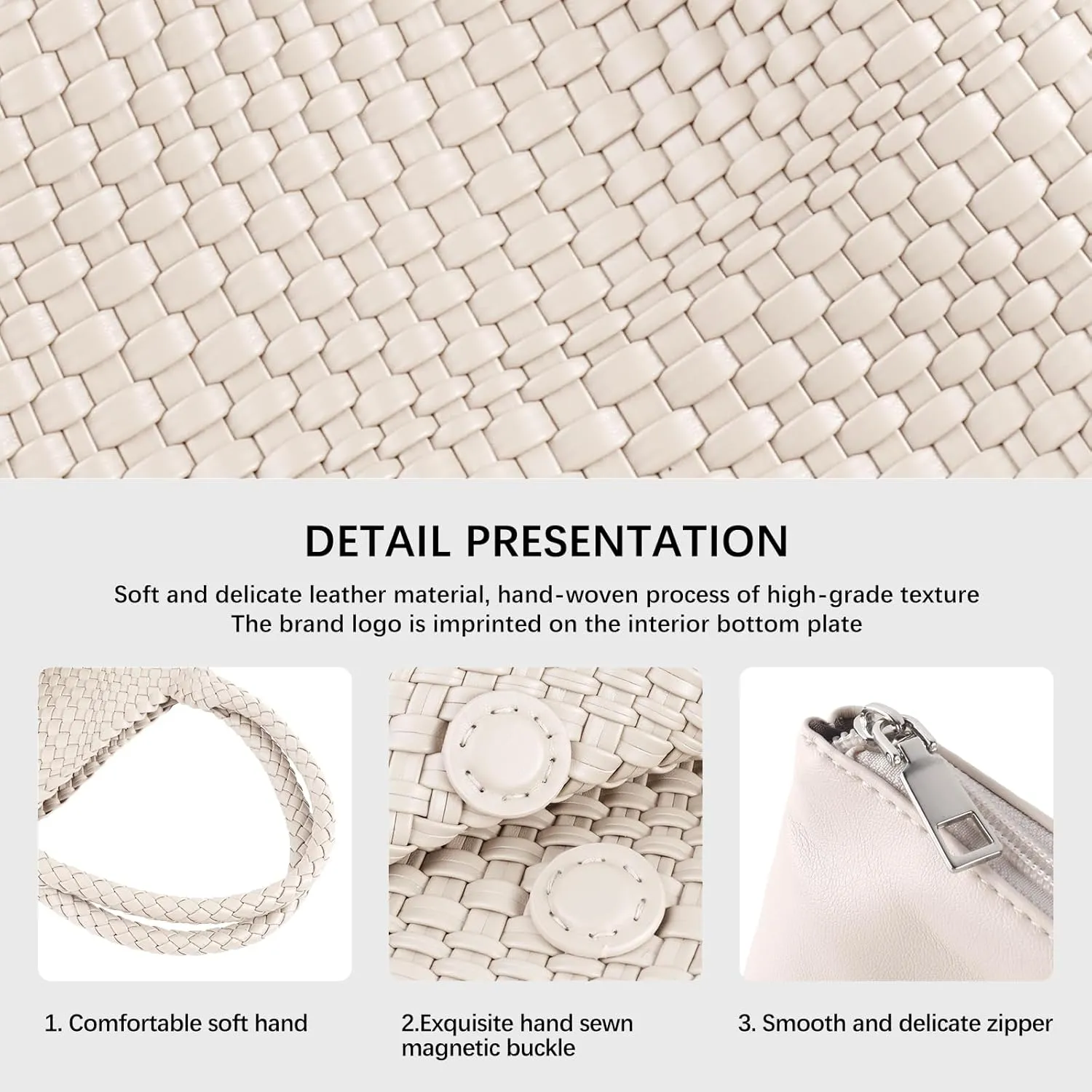 Woven Tote Bag Womens Purse Vegan Leather Shoulder Handbags Fashion Summer Beach Tote Bags Large Travel Totes